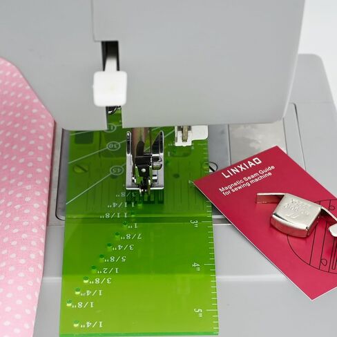 مسطرة دليل التماس ودليل خياطة مغناطيسي لماكينة الخياطة، 6 قطع من ملحقات ماكينة الخياطة تحتوي على شريط قياس وقدم ضغط لماكينة الخياطة in Kuwait