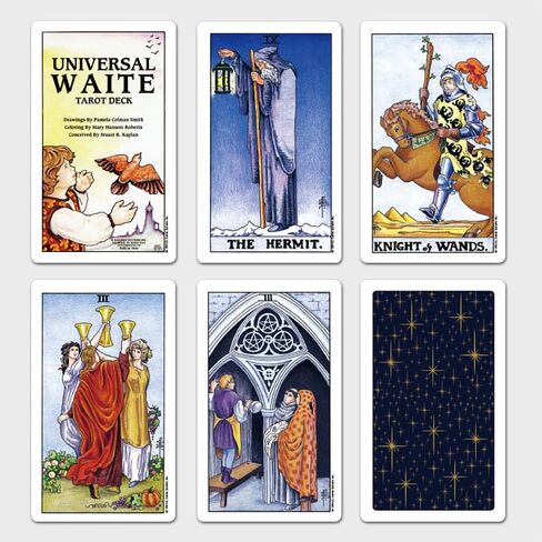 sdlanhuagroup بطاقات التارو السحرية - بطاقات التارو مع كتاب دليل للمبتدئين مجموعة بطاقات التارو - نمط السماء المرصعة بالنجوم الجميلة - بطاقات التارو للمبتدئين والخبراء in Kuwait