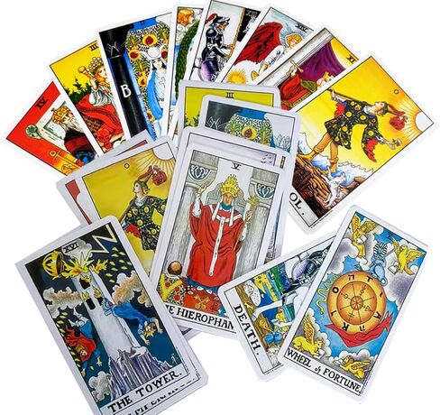 sdlanhuagroup بطاقات التارو السحرية - بطاقات التارو مع كتاب دليل للمبتدئين مجموعة بطاقات التارو - نمط السماء المرصعة بالنجوم الجميلة - بطاقات التارو للمبتدئين والخبراء in Kuwait