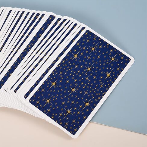 sdlanhuagroup بطاقات التارو السحرية - بطاقات التارو مع كتاب دليل للمبتدئين مجموعة بطاقات التارو - نمط السماء المرصعة بالنجوم الجميلة - بطاقات التارو للمبتدئين والخبراء in Kuwait