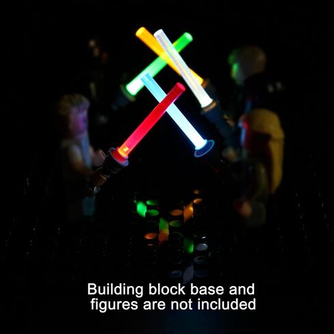 مجموعة إضاءة LED ANGFJ Lightsaber تعمل بمنفذ USB، متوافقة مع شخصيات Lego Star Wars، إضاءة DIY، تحتوي على خمسة ألوان in Kuwait