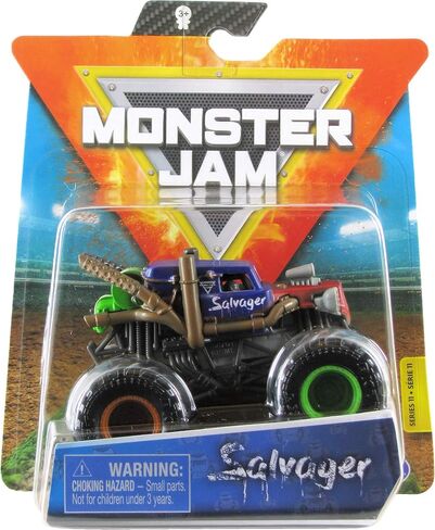 Monster Jam, Official Salvager Truck, Die-Cast Vehicle, Wreckless Trucks Series, 1:64 Scale in Saudi Arabia