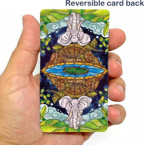 mrdiyshisha مقياس عكسي طبق التارو ، 80 بطاقة تاروت مضحكة، 350 GSM في المخزون في الحجم القياسي (4.7 بوصة × 2.7 بوصة) in Kuwait