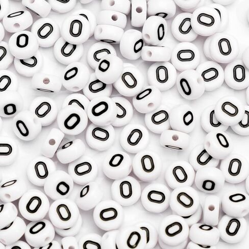 500Pcs Acrylic Letter Beads 7x4mm Alphabet Beads for Jewelry Making Vowel Letter A E I O U Beads for Bracelets Making Necklaces DIY in Kuwait
