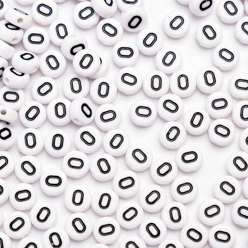 500Pcs Acrylic Letter Beads 7x4mm Alphabet Beads for Jewelry Making Vowel Letter A E I O U Beads for Bracelets Making Necklaces DIY in Kuwait