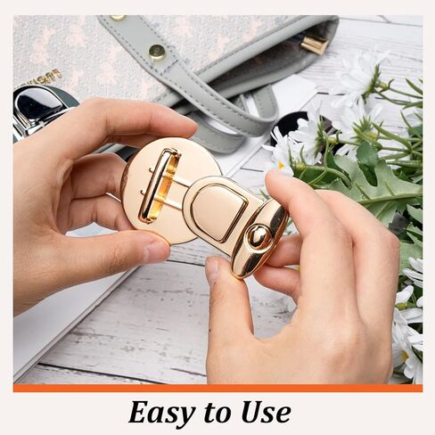 6 قطع من مشابك القفل بمحور إغلاق عملي محفظة تغلق بمشبك تثبيت ملتف دائري الشكل معدني مشبك لأجهزة يدوية الصنع الصنع الصنع محفظة يدوية الصنع مصنوعة حقائب اليد والملحقات ، 3 ألوان in Kuwait
