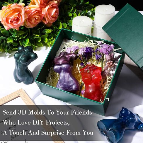 8 Shapes Resin 3D Body Shape Mold Silicone Body Stand Ornaments Resin Mould Female Male Model Body Mold Crystal Epoxy Mold Plaster Statue Figure Figurine Casting Mold for DIY Jewelry Craft in Saudi Arabia
