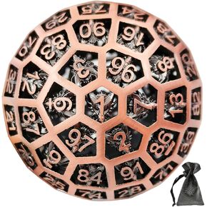 D100 Dice DND Hollow Dragon Dice، Polyhedron Dungeons & Dragons TRPG Board Game مجموعة نرد 100 جانب (ملطخة بالدم) (حقيبة تخزين جلدية مجانية) in Kuwait