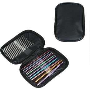 Ergonomic Crochet Kit for Beginners Adults : Crochet Ergonomic Soft Grip, Set of 22, Various Sizes, Knitting Kits for Beginners Adults. (Black) in Saudi Arabia