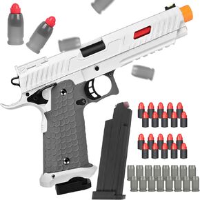 مسدس لعبة مسدس الرغوة، مسدس طلقة ناعم للاولاد والبنات والبالغين، مسدس لعبة من الفوم الناعم مع قذائف اخرج، نموذج مسدس لعمر 6 سنوات فما فوق in Kuwait