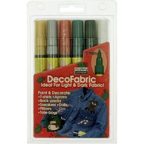 Uchida Marvy Deco Fabric Fine Point Tip Marker Art Supplies, Blue in Saudi Arabia