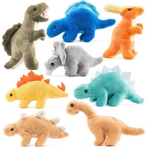 PREXTEX Plush Dinosaur Stuffed Animal, 4pk, 10 inches Cute Dinosaur Plush Toys for Boys and Girls Ages 3+, Stuffed Dinosaurs for Boys, Soft Dino Plush Stuffed Animals Dinosaur Party Favors