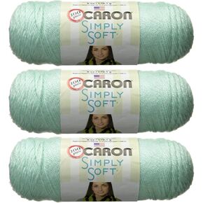 Caron Simply Soft Yarn Solids (3-Pack) Soft Green H97003-9739 in Kuwait