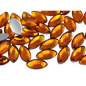 Allstarco 8x4mm Amethyst H105 Tiny Navette Flat Back Acrylic Rhinestones Marquise Gems for Crafts Horse Eye Costume Embelishments Card Making Jewels Jewelry Making Cosplay Jewels - 75 Pieces in Kuwait