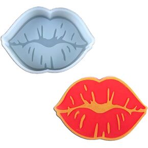 Tongue Tattoo Shape Car Freshie Silicone Mold for Making Soap Aroma Beads Car Freshie, Pendant, Candle, Resin