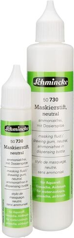 Schmincke - قلم إخفاء ملون، 25 مل، 50 731 005، قلم جرعات، سائل إخفاء أزرق للمناطق غير الشفافة من الرسم على ورق الألوان المائية، خالي من الأمونيا in Kuwait