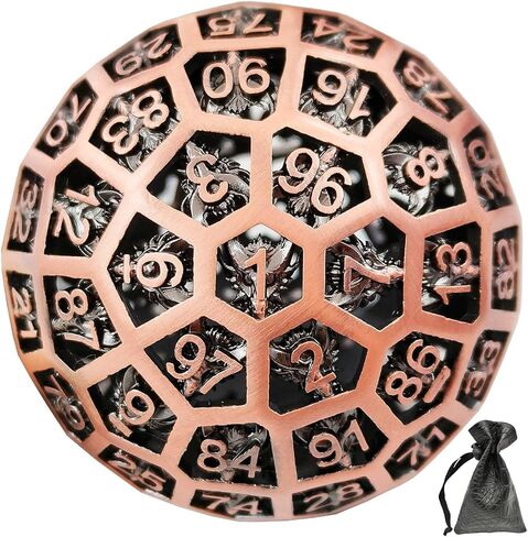 D100 Dice DND Hollow Dragon Dice، Polyhedron Dungeons & Dragons TRPG Board Game مجموعة نرد 100 جانب (ملطخة بالدم) (حقيبة تخزين جلدية مجانية) in Kuwait