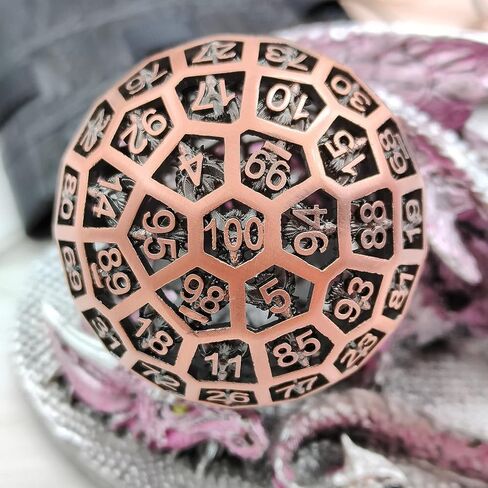 D100 Dice DND Hollow Dragon Dice، Polyhedron Dungeons & Dragons TRPG Board Game مجموعة نرد 100 جانب (ملطخة بالدم) (حقيبة تخزين جلدية مجانية) in Kuwait