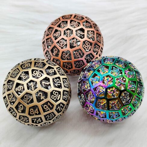 D100 Dice DND Hollow Dragon Dice، Polyhedron Dungeons & Dragons TRPG Board Game مجموعة نرد 100 جانب (ملطخة بالدم) (حقيبة تخزين جلدية مجانية) in Kuwait