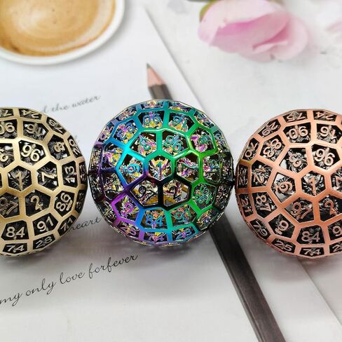 D100 Dice DND Hollow Dragon Dice، Polyhedron Dungeons & Dragons TRPG Board Game مجموعة نرد 100 جانب (ملطخة بالدم) (حقيبة تخزين جلدية مجانية) in Kuwait