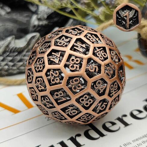 D100 Dice DND Hollow Dragon Dice، Polyhedron Dungeons & Dragons TRPG Board Game مجموعة نرد 100 جانب (ملطخة بالدم) (حقيبة تخزين جلدية مجانية) in Kuwait