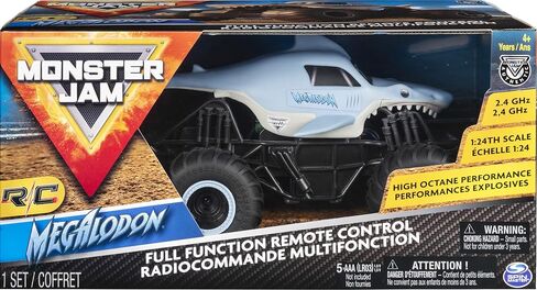 Monster Jam, Official Megalodon Remote Control Monster Truck, 1:24 Scale, 2.4 GHz, for Ages 4 and Up in Saudi Arabia