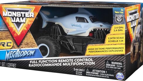 Monster Jam, Official Megalodon Remote Control Monster Truck, 1:24 Scale, 2.4 GHz, for Ages 4 and Up in Saudi Arabia