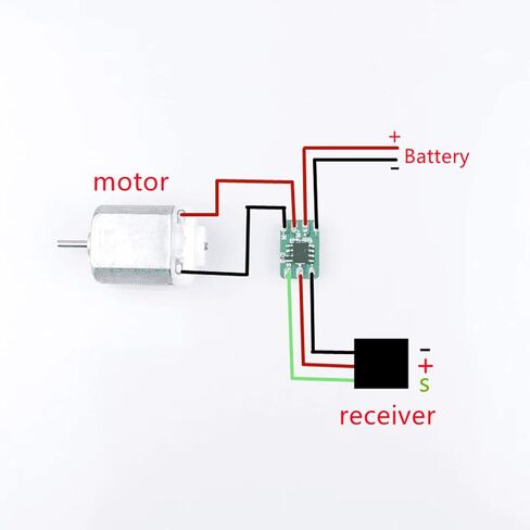 KINGMODEL 2pcs Ultra Light Mini Brushed 10A ESC Single Way One-Way 1S LiPo Electric Speed Control for Rc Airplane 3.7V Battery/Receiver Motor in Kuwait