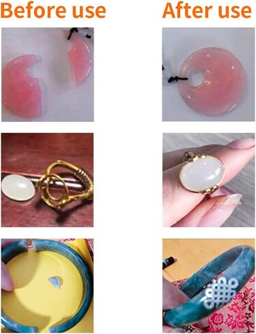 مجوهرات Guoelephant 20 جرام، غراء كريستالي، غراء للمجوهرات، كريستال، غراء فائق لاصق لجميع الأغراض، لاصق قوي على الفور لربط المجوهرات، كريستال، حرفة يدوية، زجاج، معدن in Kuwait