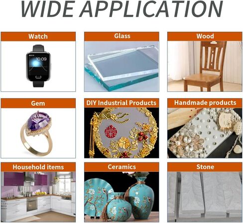 مجوهرات Guoelephant 20 جرام، غراء كريستالي، غراء للمجوهرات، كريستال، غراء فائق لاصق لجميع الأغراض، لاصق قوي على الفور لربط المجوهرات، كريستال، حرفة يدوية، زجاج، معدن in Kuwait