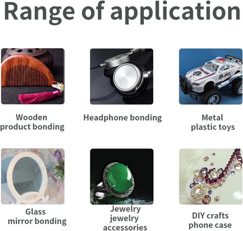 مجوهرات Guoelephant 20 جرام، غراء كريستالي، غراء للمجوهرات، كريستال، غراء فائق لاصق لجميع الأغراض، لاصق قوي على الفور لربط المجوهرات، كريستال، حرفة يدوية، زجاج، معدن in Kuwait