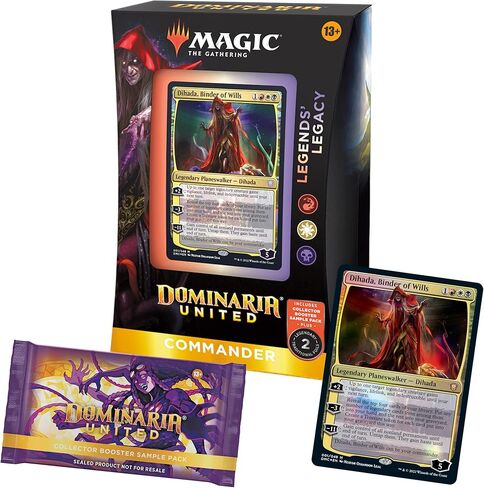 Magic: The Gathering Dominaria United Commander Deck – Legends' Legacy + Collector Booster Sample Pack in Saudi Arabia