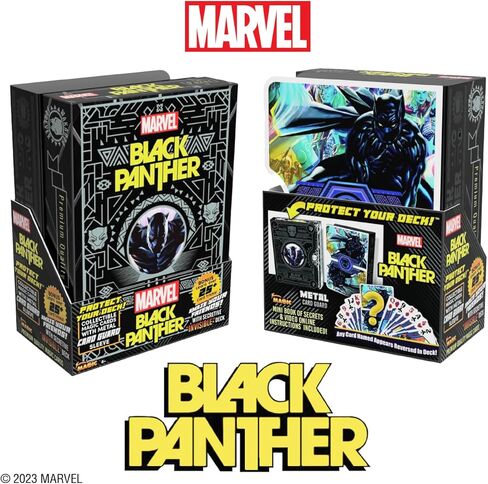 Fantasma MARVEL’s BLACK PANTHER Collectible Premium Playing Cards | Magic Deck Marvel Cards with Metal Protective Magic Card Case Cool Playing Cards for Poker or Other Card Games in Kuwait