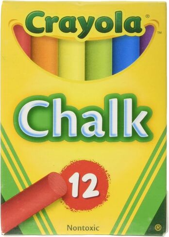 Crayola Chalk, Assorted Colors, 3 X 12 Sticks Per Box (36 Chalks) in Saudi Arabia