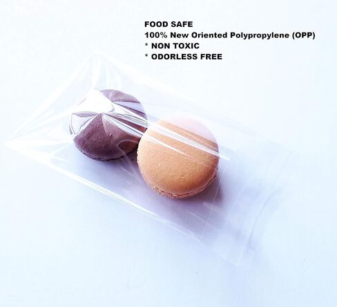 200ct Adhesive Treat Bags 1 x 10 Clear - 1.4 mils Thick Self Sealing OPP Plastic Bags/Clear Flat Cello Bags in Kuwait