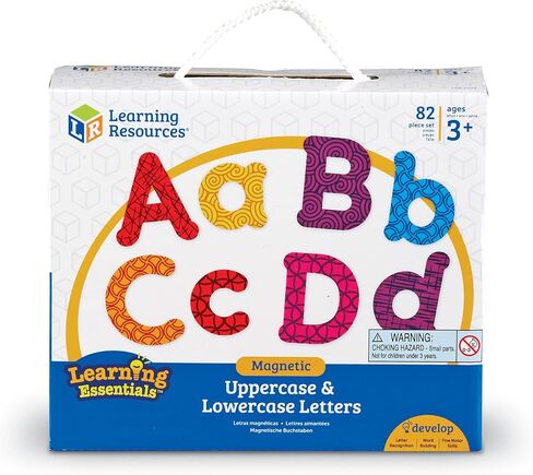Learning Resources Colorful Magnetic Uppercase and Lowercase Letters, Whiteboard Accessories, 82 piece set, Ages 3+ in Saudi Arabia