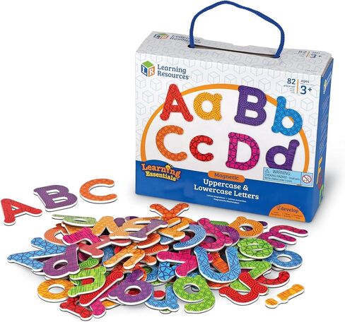 Learning Resources Colorful Magnetic Uppercase and Lowercase Letters, Whiteboard Accessories, 82 piece set, Ages 3+ in Saudi Arabia