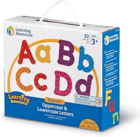 Learning Resources Colorful Magnetic Uppercase and Lowercase Letters, Whiteboard Accessories, 82 piece set, Ages 3+ in Saudi Arabia