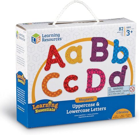 Learning Resources Colorful Magnetic Uppercase and Lowercase Letters, Whiteboard Accessories, 82 piece set, Ages 3+ in Saudi Arabia