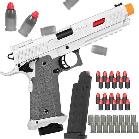 مسدس لعبة مسدس الرغوة، مسدس طلقة ناعم للاولاد والبنات والبالغين، مسدس لعبة من الفوم الناعم مع قذائف اخرج، نموذج مسدس لعمر 6 سنوات فما فوق in Kuwait