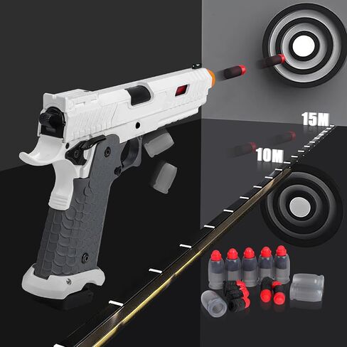 مسدس لعبة مسدس الرغوة، مسدس طلقة ناعم للاولاد والبنات والبالغين، مسدس لعبة من الفوم الناعم مع قذائف اخرج، نموذج مسدس لعمر 6 سنوات فما فوق in Kuwait