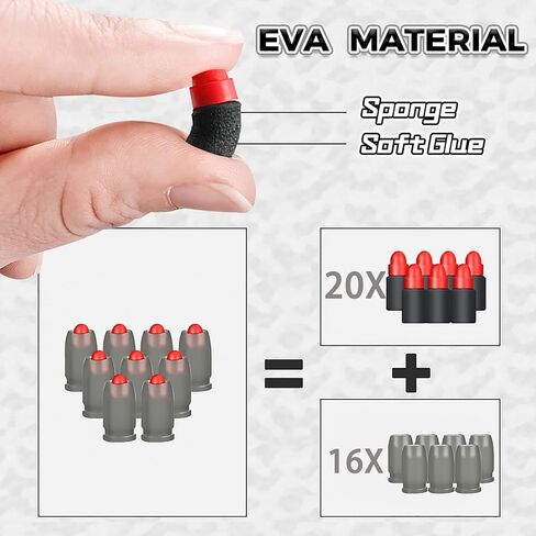 مسدس لعبة مسدس الرغوة، مسدس طلقة ناعم للاولاد والبنات والبالغين، مسدس لعبة من الفوم الناعم مع قذائف اخرج، نموذج مسدس لعمر 6 سنوات فما فوق in Kuwait