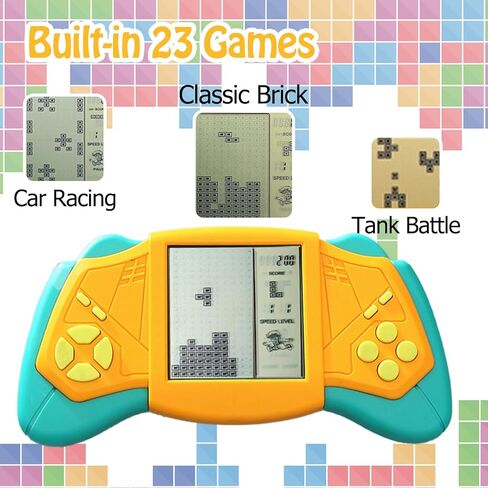 كومبرافان جهاز تشغيل العاب الفيديو الرقمية ريترو بريك، شاشة كبيرة 3.5 انش مع 23 لعبة كلاسيكية، وحدة تحكم العاب محمولة للسفر 99 صعوبة، طوب كلاسيكي، دبابة، كسر الطوب، هدية الكريسماس in Kuwait