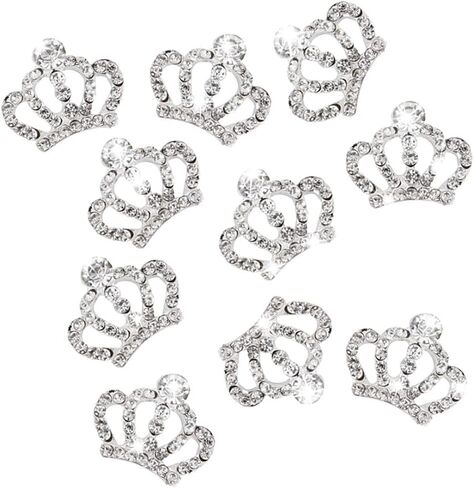 Beaupretty 10pcs Flatback Crystal Accessory Wedding Decor Rhinestone Embellishments for Crafts Cellphone Embellishments Acrylic Embellishment Pageant Brooch Stick Flower Bride Rhinestones in Saudi Arabia