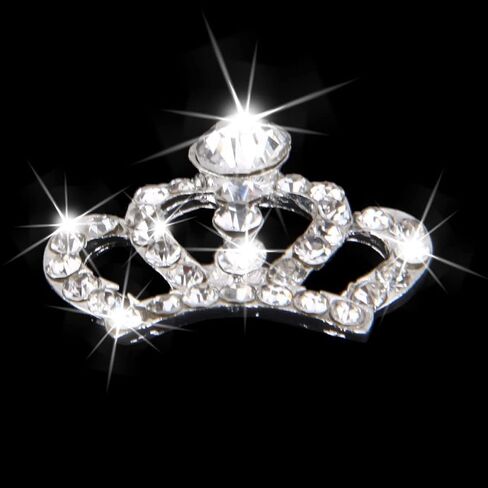 Beaupretty 10pcs Flatback Crystal Accessory Wedding Decor Rhinestone Embellishments for Crafts Cellphone Embellishments Acrylic Embellishment Pageant Brooch Stick Flower Bride Rhinestones in Saudi Arabia
