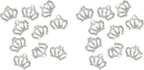 Beaupretty 10pcs Flatback Crystal Accessory Wedding Decor Rhinestone Embellishments for Crafts Cellphone Embellishments Acrylic Embellishment Pageant Brooch Stick Flower Bride Rhinestones in Saudi Arabia