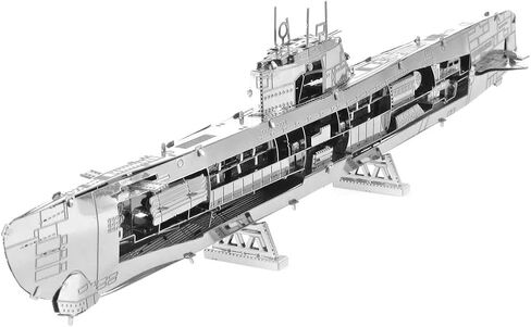 Metal Earth German U-Boat Type XXI 3D Metal Model Kit Bundle with Tweezers Fascinations in Saudi Arabia