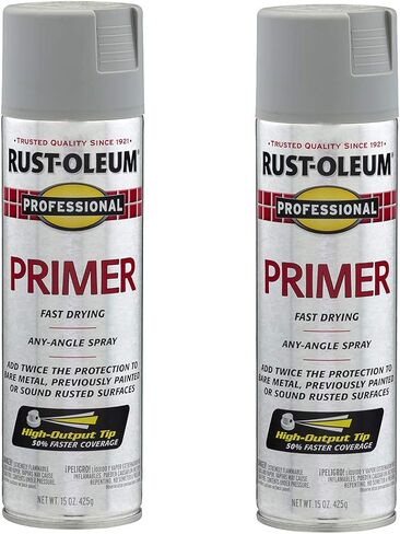 بخاخ تمهيدي احترافي من Rust-Oleum 7569838-6PK، 15 أونصة، أحمر مسطح، 6 عبوات in Kuwait