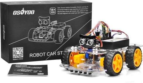 OSOYOO Robot Car Starter Kit for R3 | STEM Remote Controlled Educational Motorized Robotics for Building Programming Learning How to Code | IOT Mechanical DIY Coding for Teens Adults in Saudi Arabia