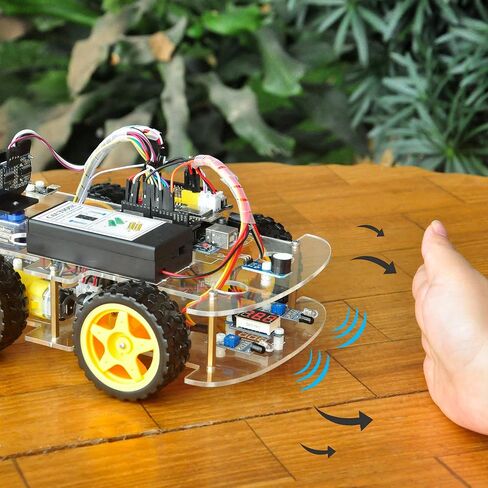 OSOYOO Robot Car Starter Kit for R3 | STEM Remote Controlled Educational Motorized Robotics for Building Programming Learning How to Code | IOT Mechanical DIY Coding for Teens Adults in Saudi Arabia